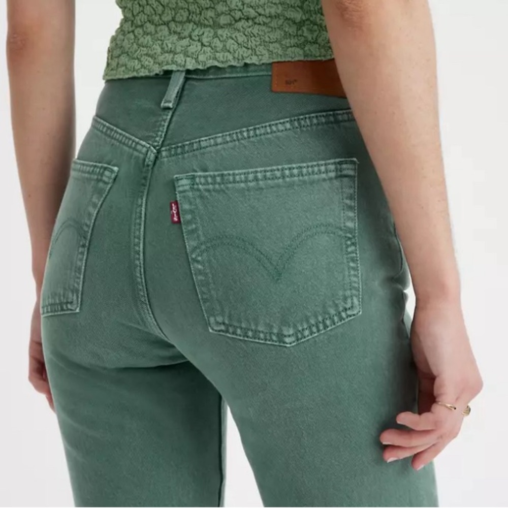 Levi’s Green 501 ORIGINAL CROPPED WOMEN'S JEANS